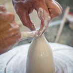 Keith Brymer-Jones at work in his studio 2018